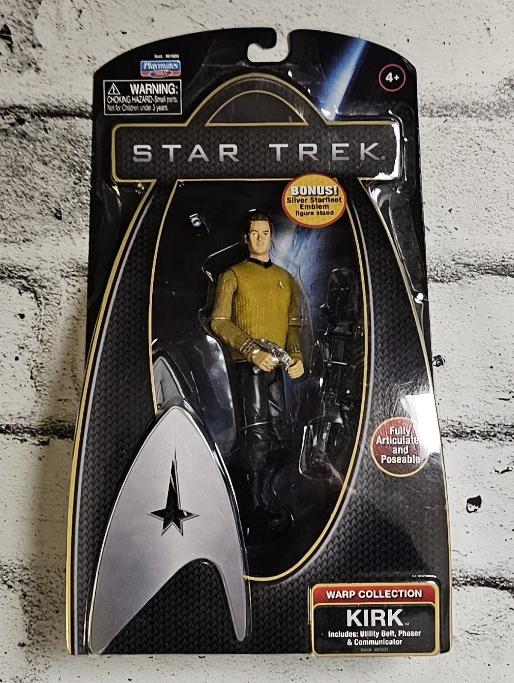 Star Trek 2009 Captain Kirk Figure Warp Collection NIB Playmates - Picture 9 of 10